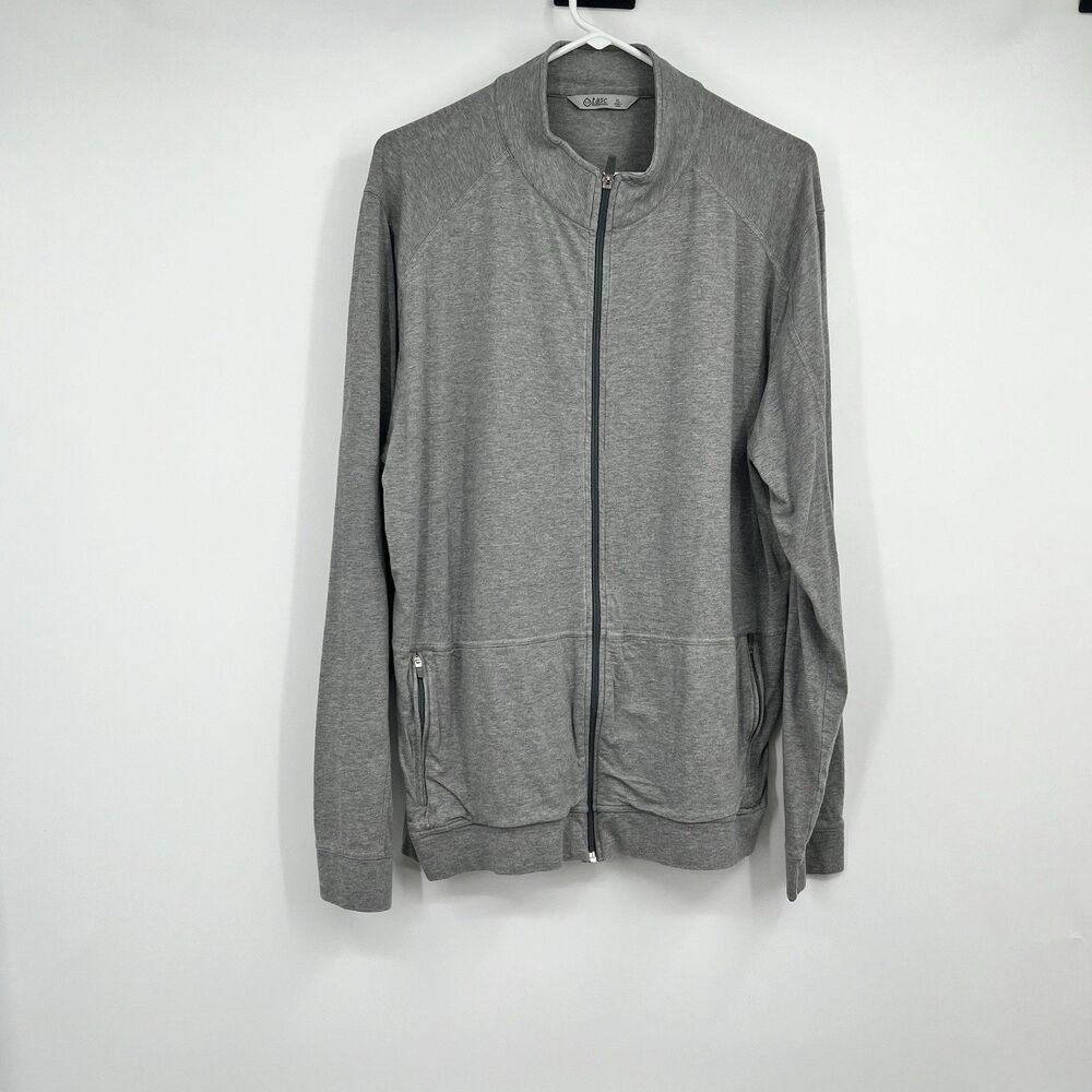 Tasc Performance Pullover Mens XL Gray Bamboo 1/4 Zip Stretch Golf Outdoor